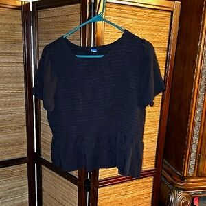 Elegant Black Women's Top